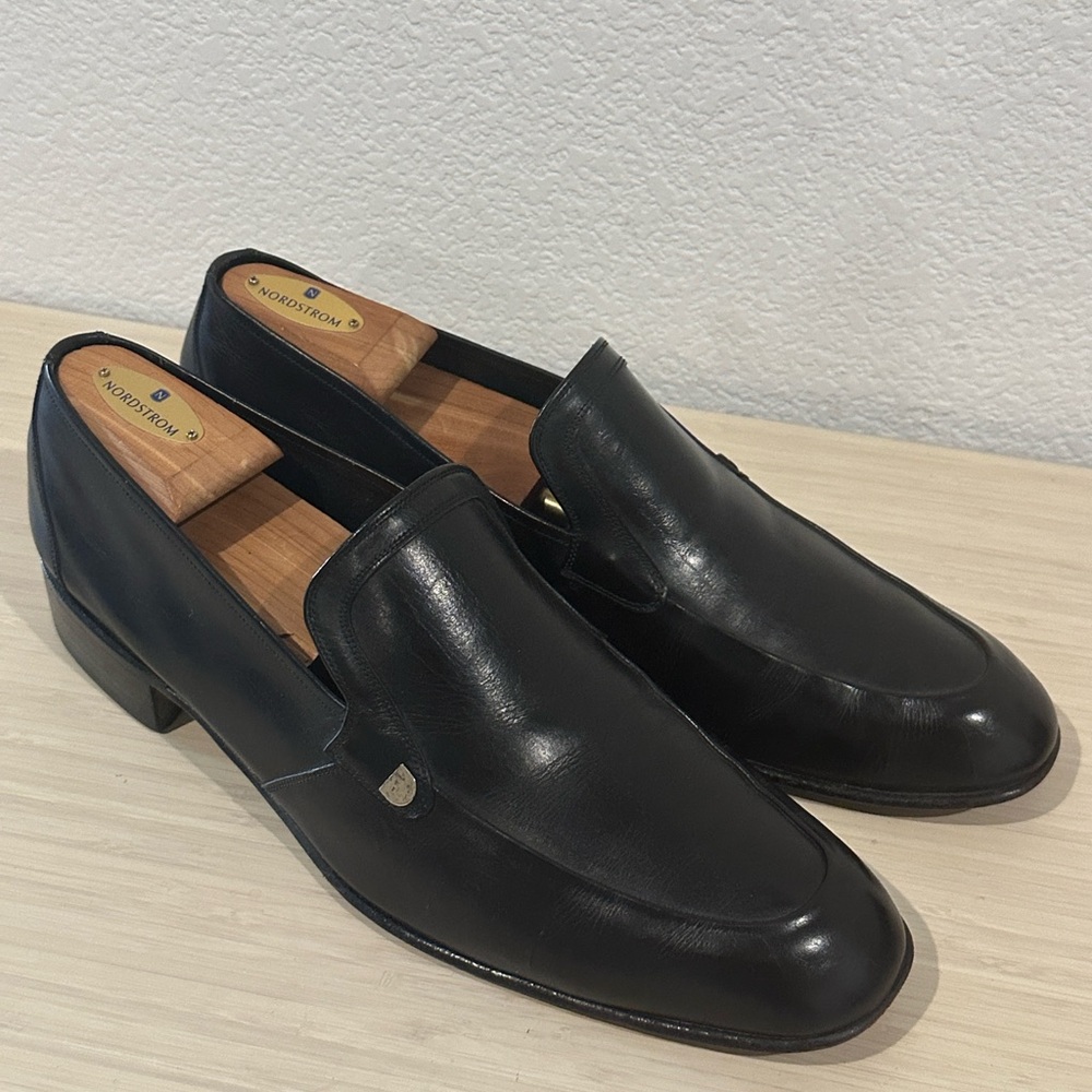 Vintage Bally of Switzerland Porto Black‎ Boxcalf Leather Loafers Men’s 11.5 c
